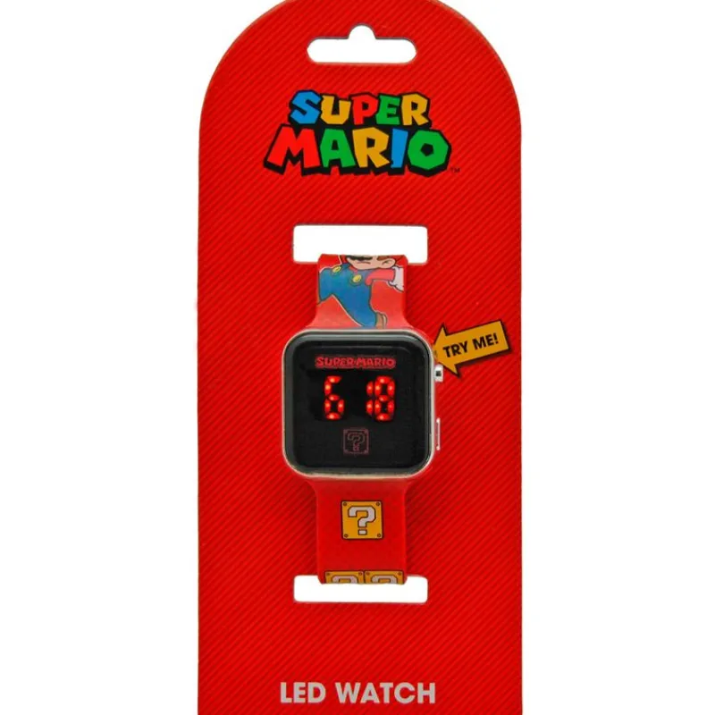 KIDS EUROSWAN Electrónicos-Super Mario Reloj Digital LED