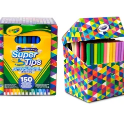 CRAYOLA Escolar-Super Tips 150 Rotuladores Lavables