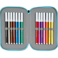 SAFTA Escolar-Superthings Estuche Triple Kazoom Kids