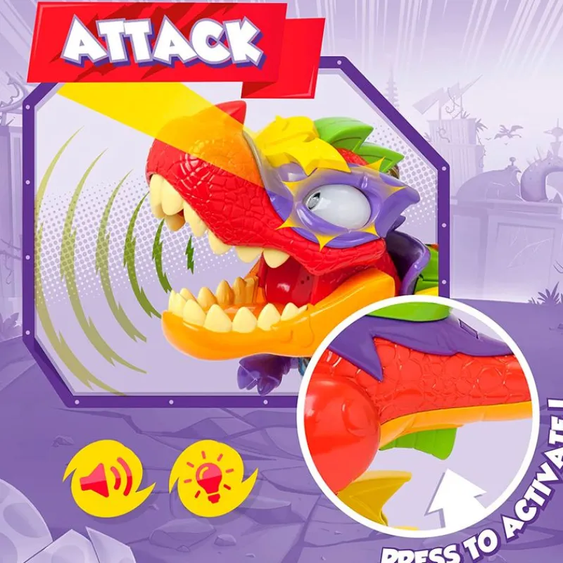 MAGIC Figuras Y Figuras De Acción-Superthings Super Dino V Rex