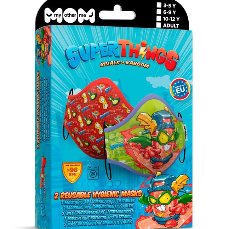 VIVING Ropa Y Complementos-Superzings Máscara Higiénica 2 Unidades 6-9 Años