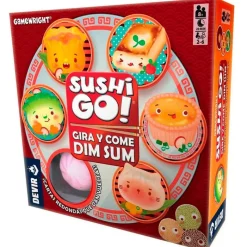 DEVIR Amigos Y Familia|Juegos De Mesa-Sushi GO! Gira y Come Dim Sum Juego Mesa