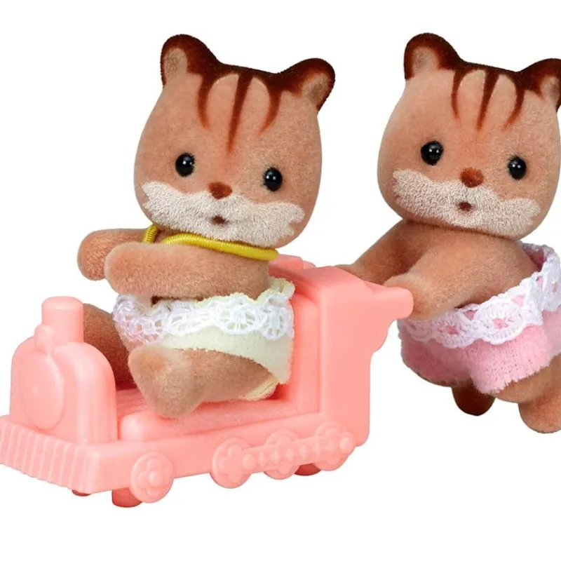 EPOCH Muñecas-Sylvanian Families Bebés Gemelos Ardilla Nuez