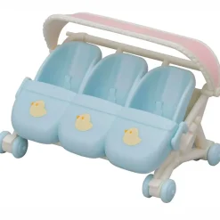 EPOCH Muñecas-Sylvanian Families Carrito Trillizos