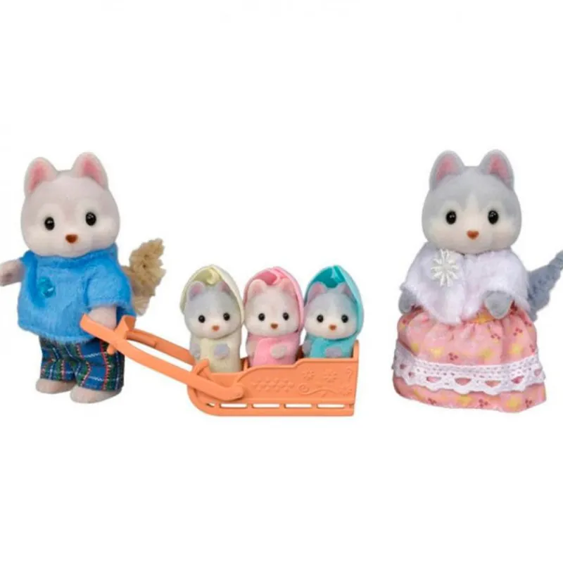 EPOCH Muñecas-Sylvanian Families Familia Husky