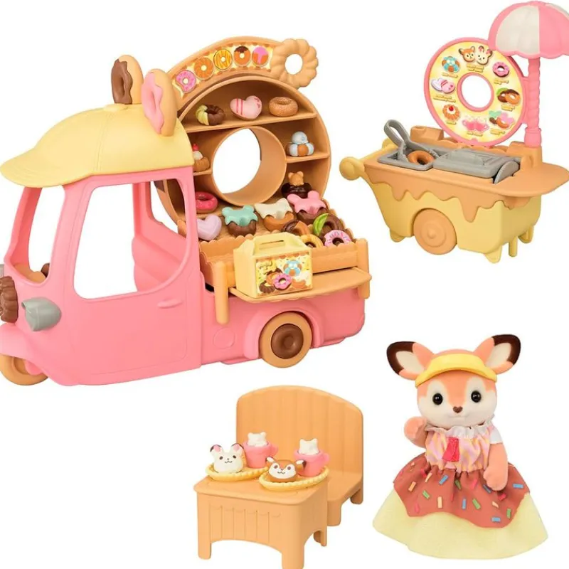 EPOCH Muñecas-Sylvanian Families Furgoneta Donuts
