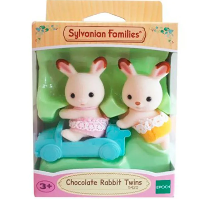 Sylvanian Families Gemelos Conejo Chocolate*EPOCH Outlet
