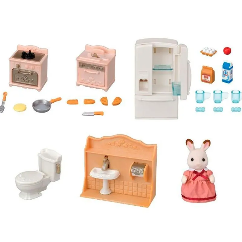 EPOCH Muñecas-Sylvanian Families Pack Accesorios Casa