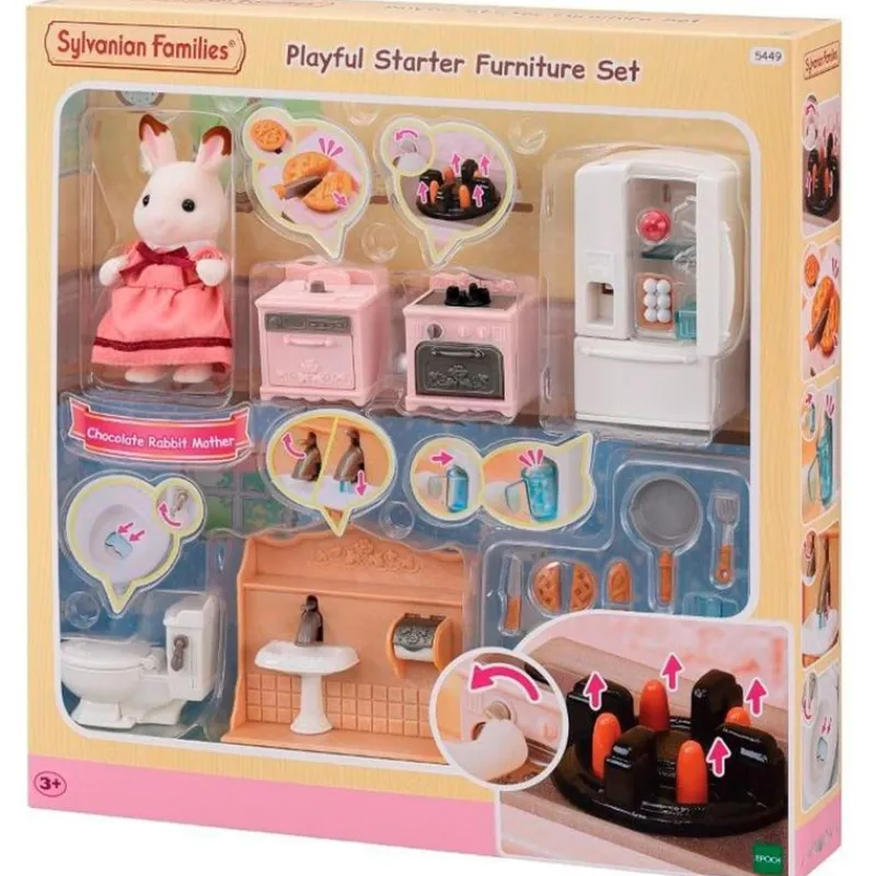 EPOCH Muñecas-Sylvanian Families Pack Accesorios Casa