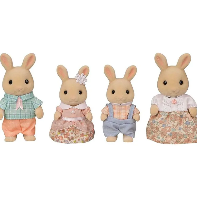 EPOCH Muñecas-Sylvanian Families Pack Familia Conejo Leche