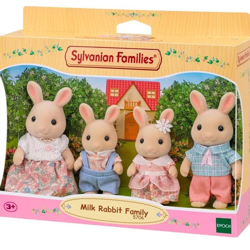 EPOCH Muñecas-Sylvanian Families Pack Familia Conejo Leche