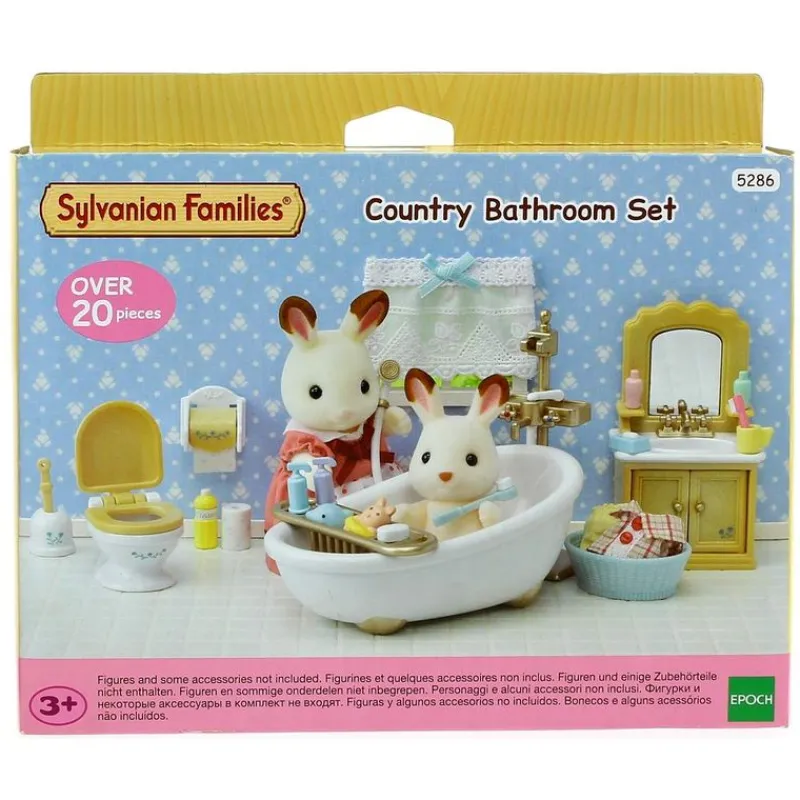 EPOCH Muñecas-Sylvanian Families Set Baño Country