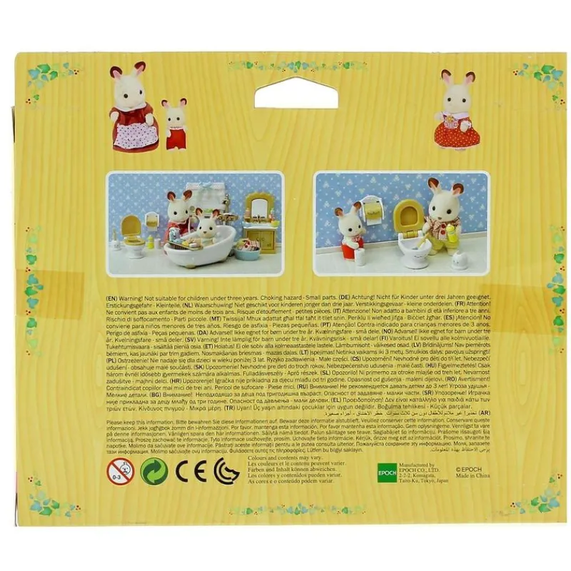 EPOCH Muñecas-Sylvanian Families Set Baño Country