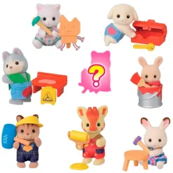 EPOCH Blind Box|Muñecas-Sylvanian Families Sobre Sorpresa Edición Bebés Constructores