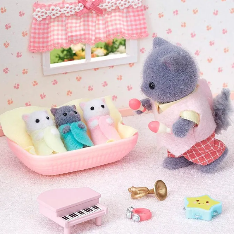 Sylvanian Families Trillizos Familia Gatos Persas*EPOCH Sale
