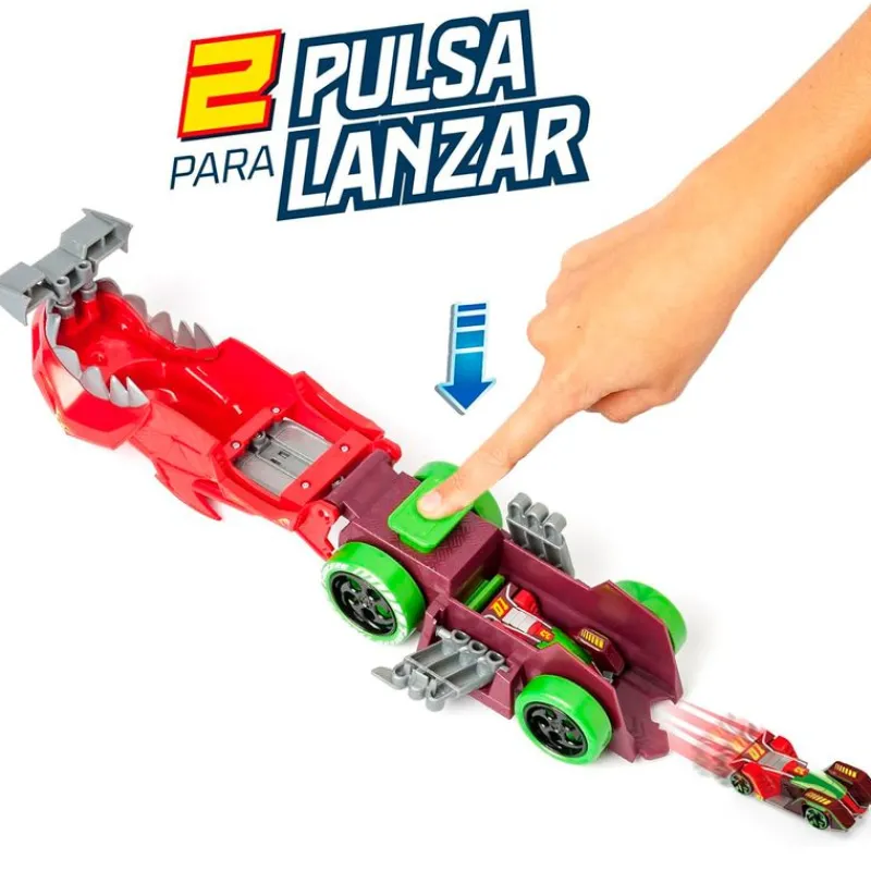 MAGIC BOX Figuras Y Figuras De Acción|Manualidades-T- Racers Mix 'N Race Squad Launcher Dragon