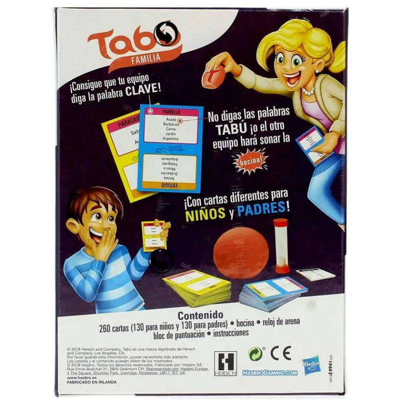 HASBRO Juegos De Mesa-Tabú Familia
