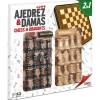 CAYRO Juegos De Mesa-Tablero Ajedrez y Damas Madera