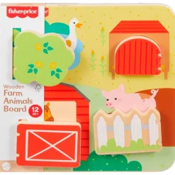 Tablero de Madera de Animales de Granja*FISHER PRICE Discount