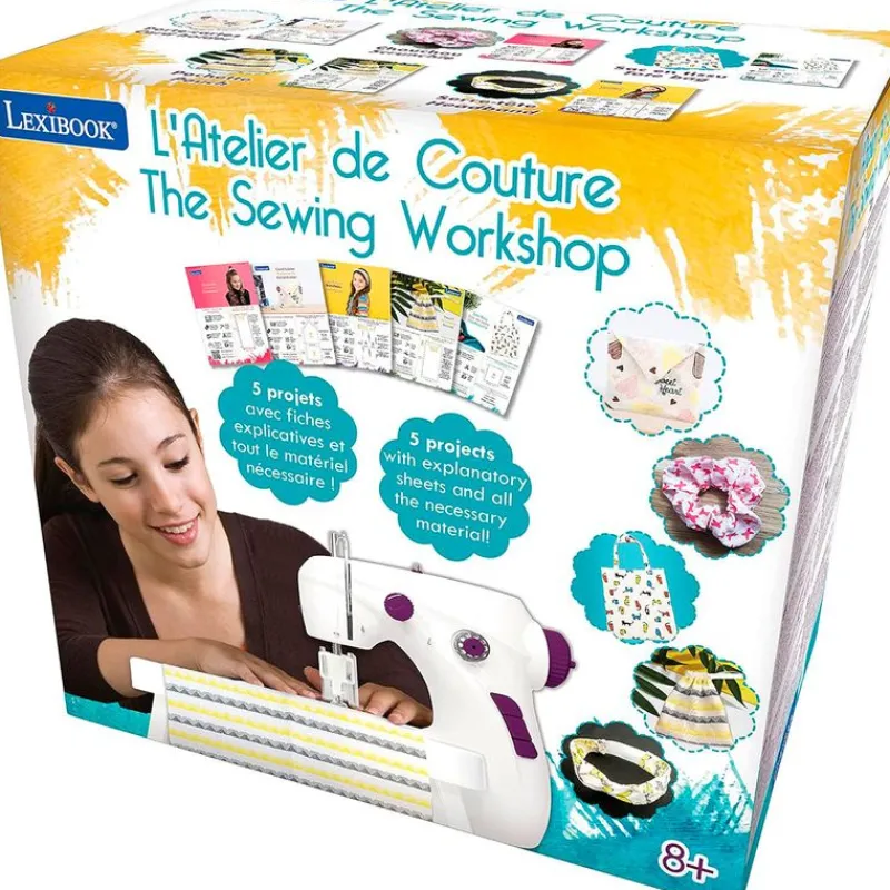 LEXIBOOK Juegos Y Juguetes De Imitación-Taller de Costuma Máquina de Coser Infantil