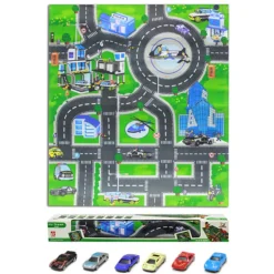 DRIM DISCOUNT Vehículos, Trenes Y Parkings-Tapiz de coches + 6 Coches