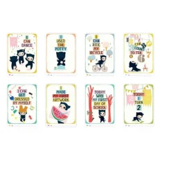 MILESTONE Sonajeros-Tarjetas momentos inolvidables niños junior