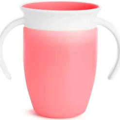 MUNCHKIN Botellas Y Cantimploras-Taza 360º con asas 207ml rosa
