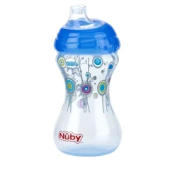 Taza Anti Goteo +6 m 300 ml Azul*NUBY Hot