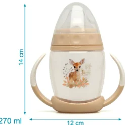 Taza Asas Silicona 270Ml Beige*KIOKIDS Clearance