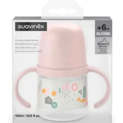 Taza c/ asas 150ml +6M Rosa*SUAVINEX Best
