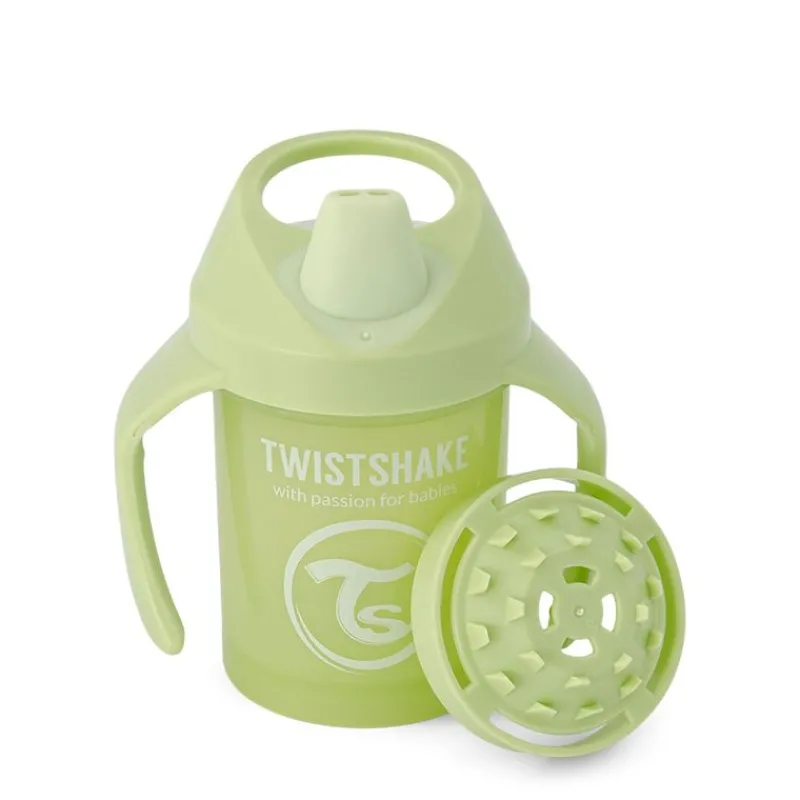 TWISTSHAKE Botellas Y Cantimploras-Taza con Asas 230 Ml +4 Meses Verde Cactus