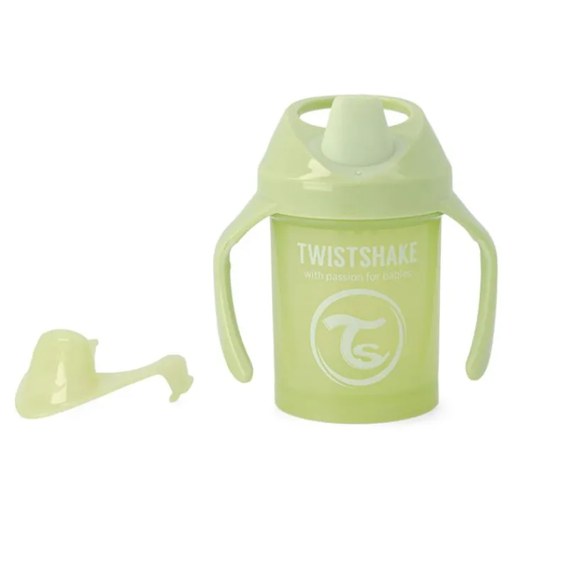 TWISTSHAKE Botellas Y Cantimploras-Taza con Asas 230 Ml +4 Meses Verde Cactus