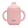 KIOKIDS Botellas Y Cantimploras-Taza con asas de silicona Rosa