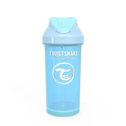 TWISTSHAKE Botellas Y Cantimploras-Taza con Caña 360 Ml +12 Meses Azul Pastel