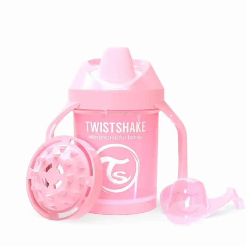 TWISTSHAKE Botellas Y Cantimploras-Taza de Asas 230 Ml Rosa Pastel