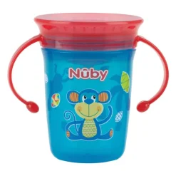 Taza Mágica 360° Anti goteo con asas 240ml Aqua*NUBY Discount