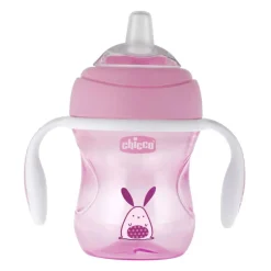 CHICCO Botellas Y Cantimploras-Taza Soft Con Asas Rosa +4 Meses