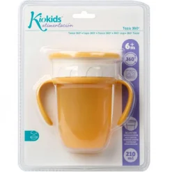 KIOKIDS Botellas Y Cantimploras-Taza Step 3 Mostaza con Asas