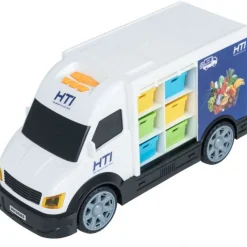 SELECCION DRIM Vehículos, Trenes Y Parkings-Teamsterz Camión Contenedor con Luces y Sonidos