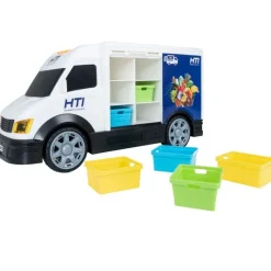 SELECCION DRIM Vehículos, Trenes Y Parkings-Teamsterz Camión Contenedor con Luces y Sonidos