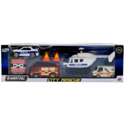 SELECCION DRIM Vehículos, Trenes Y Parkings-Teamsterz Vehículos de Obra Blancos