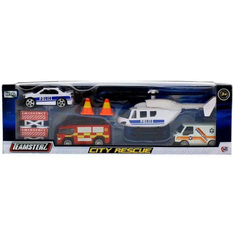 SELECCION DRIM Vehículos, Trenes Y Parkings-Teamsterz Vehículos de Obra Blancos