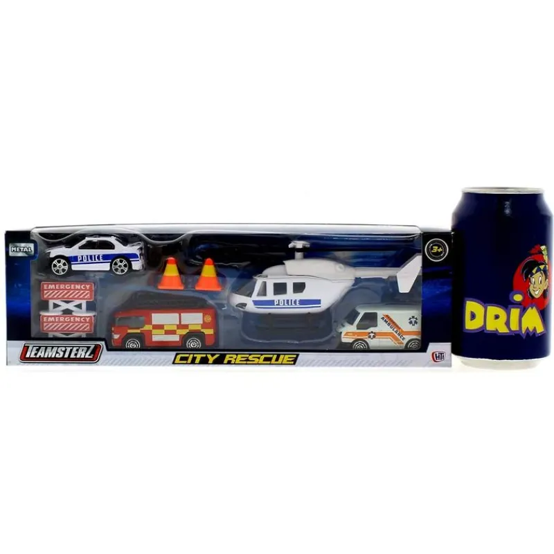 SELECCION DRIM Vehículos, Trenes Y Parkings-Teamsterz Vehículos de Obra Blancos