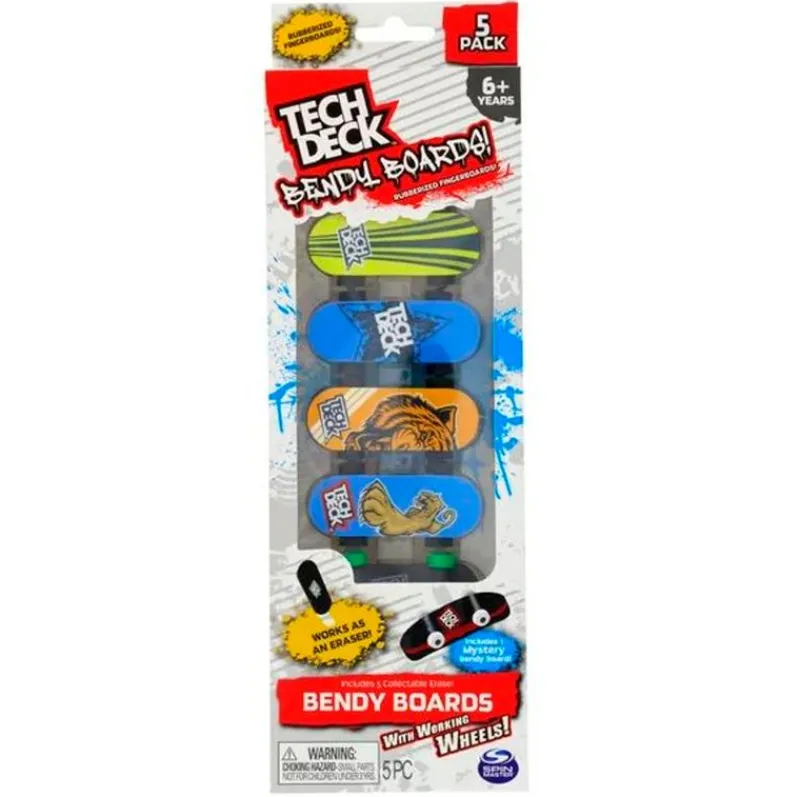 SELECCION DRIM Escolar-Tech Deck Pack 5 Gomas Borras Monopatín