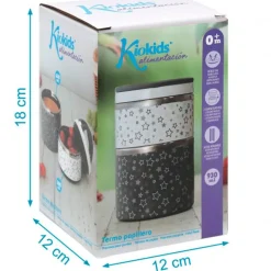 KIOKIDS Termos Y Papilleros-Termo solidos 930ml inox gris
