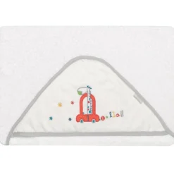 Toalla bebé con capucha Jirafa Gris*NEONATO Clearance