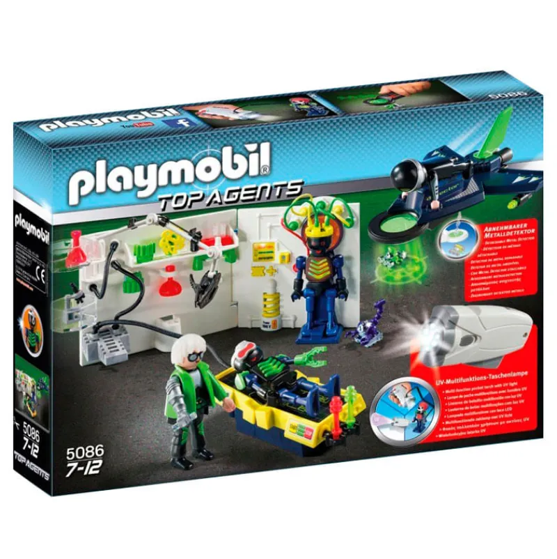 PLAYMOBIL Playmobil-Top Agents Laboratorio Robótico Especial