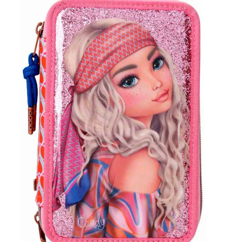 SELECCION DRIM Escolar-Top Model Estuche Triple Seventies