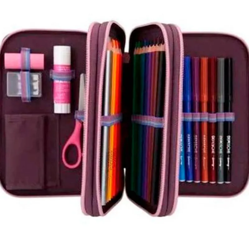 SELECCION DRIM Escolar-Top Model Estuche Triple College