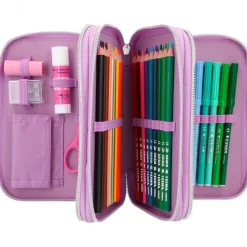 SELECCION DRIM Escolar-Top Model Estuche Triple Lleno Glamour